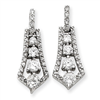 Sterling Silver CZ Journey Earrings