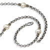 Sterling Silver w/14k 9-9.5mm FW Cultured Pearl 32in Necklace