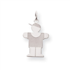 Sterling Silver Hugs Kid Charm