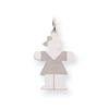 Sterling Silver Hugs Kid Charm