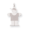 Sterling Silver Hugs Kid Charm