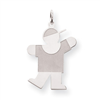 Sterling Silver Kiss Kid Charm
