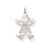 Sterling Silver Kid Charm