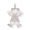 Sterling Silver Kid Charm