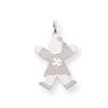 Sterling Silver Kid Charm