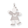 Sterling Silver Kid Charm