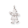 Sterling Silver Kid Charm