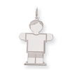 Sterling Silver Kid Charm