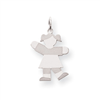 Sterling Silver Kid Charm
