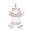Sterling Silver Kid Charm