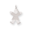 Sterling Silver Kid Charm