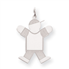 Sterling Silver Kid Charm