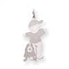 Sterling Silver Bow Wow Cuddle Charm