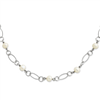 Sterling Silver Freshwater Cultured Pearl Necklace chain
