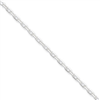 Sterling Silver Diamond-cut  Open Link Cable Chain