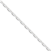 Sterling Silver Diamond-cut  Open Link Cable Chain