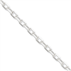 Sterling Silver Diamond-cut  Open Link Cable Chain