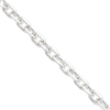 Sterling Silver Diamond-cut  Open Link Cable Chain