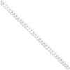 Sterling Silver 4.5mm Beveled Curb Chain