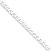 Sterling Silver Flat Close Link Curb Chain