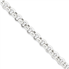 Sterling Silver 7.75mm Rolo Chain