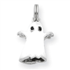 Sterling Silver White Enamel Ghost Charm