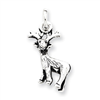 Sterling Silver Antiqued Deer Charm