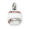 Sterling Silver Enamel Baseball Charm