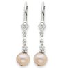 Sterling Silver Natural Cultured Pearl Earrings