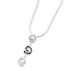 Sterling Silver CZ & Sapphire Necklace chain