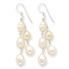 Sterling Silver White Freshwater Cultured Pearl Earrings