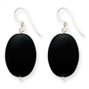 Sterling Silver Black Agate Earrings