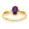 10k Polished Geniune Rhodolite Garnet Birthstone Ring