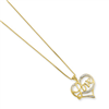 Sterling Silver & Vermeil Diamond Love Necklace chain