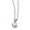 Sterling Silver & Gold-plated 8mm X & O CZ 18in Necklace chain