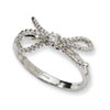 Sterling Silver Fancy Bow CZ Ring