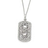 Sterling Silver CZ Thankful For You 18in Necklace