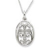Sterling Silver CZ A Second Start 18in Necklace
