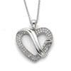Sterling Silver CZ Forever Grateful 18in Necklace