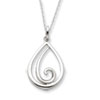 Sterling Silver Remember Me Always 18in Necklace