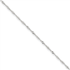 14k WG 1mm Singapore Chain