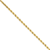 14k 2.25mm D/C Rope with Lobster Clasp Chain 20"