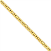 14k 6.50mm Byzantine Chain bracelet