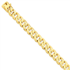 14k 12mm Hand-polished Traditional Link Chain bracelet