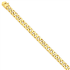 14k 6.8mm Hand-polished Flat Beveled Curb Chain bracelet
