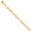 14k 5mm Hand-polished Fancy Link Chain bracelet