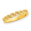 14k Diamond-cut Rope Ring