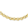 14k 18in 5mm Polished Fancy Rolo Link Necklace chain