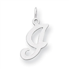 Sterling Silver Stamped Initial I