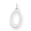 Sterling Silver Stamped Initial O